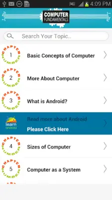 Computer Fundamental android App screenshot 4